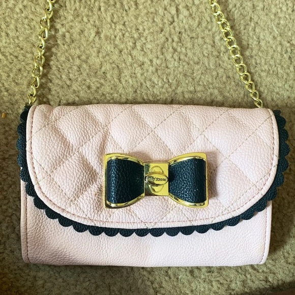 Betsey Johnson Bags Betsey Johnson Light Pink Crossbody Purse